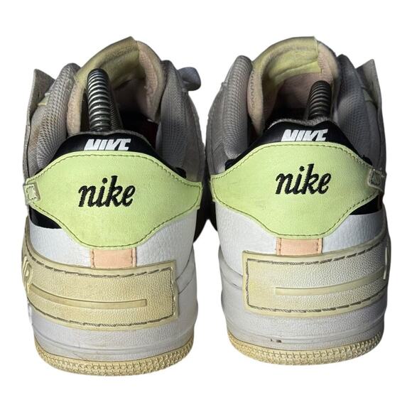 Nike Air Force 1 Shadow Women’s Size 8 White Vanilla Layered Platform Sneakers - Picture 5 of 8